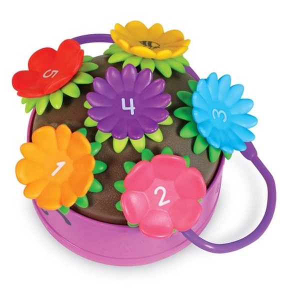 Learning Resources Poppy The Count & Stack Flower Pot Toy 18m+ - Picture 1 of 8